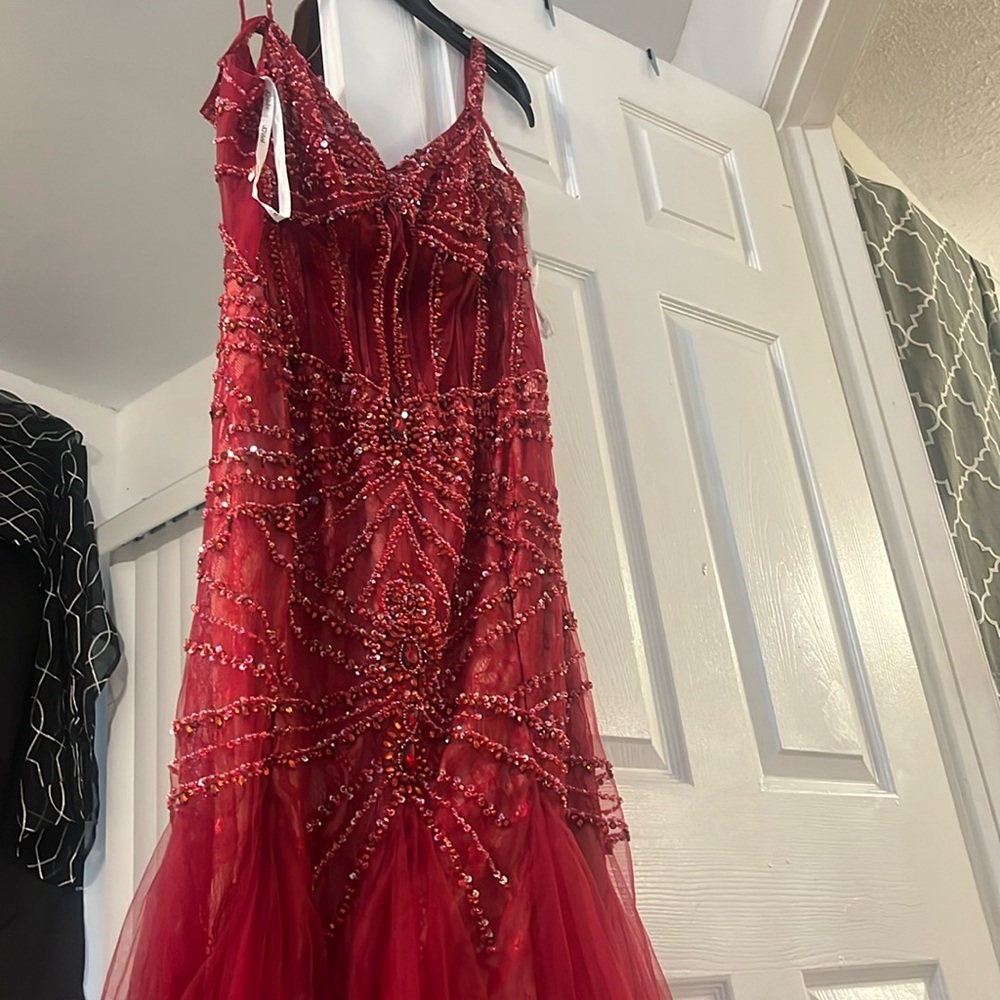 Graceful Moments in Stunning Red Attire